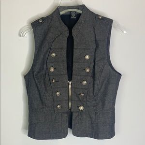 Timing Sleeveless Zip Up Vest Size M